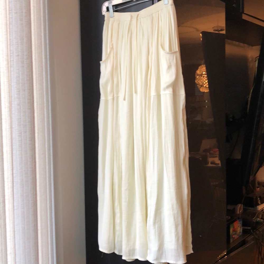 Urban outfitters cream long skirt.